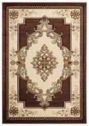 Carpet Warehouse - 22" x 32" x 0.53" Chocolate Olefin/Polypropylene Accent Rug
