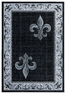 Christmas Rugs - 94" x 126" x 0.53" Grey Olefin/Polypropylene Area Rug