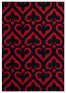Red Rug - 22" x 32" x 0.53" Red Olefin/Polypropylene Accent Rug
