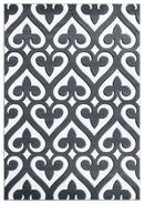 Cheap Runner Rugs - 31" x 88" x 0.53" Grey Olefin/Polypropylene Runner Rug