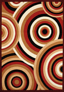 Red Rug - 22" x 36" x 0.4" Red Olefin Accent Rug