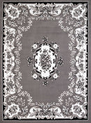 Cheap Runner Rugs - 33" x 86" x 0.4" Grey Olefin Runner Rug