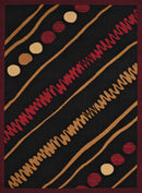 Cheap Runner Rugs - 33" x 86" x 0.4" Red Olefin Runner Rug