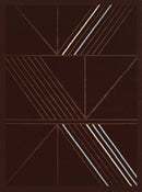 Cheap Runner Rugs - 33" x 86" x 0.4" Dark Brown Olefin Runner Rug