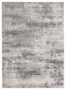 Floor Rugs - 150" x 180" x 0.36" Grey Polyester/Olefin Oversize Rug