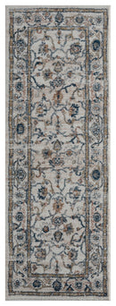 Entryway Runner Rug - 31" x 86" x 0.79" Beige Microfiber/Polyester Runner Rug