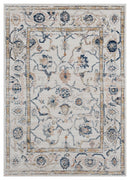 Blue Rug - 63" x 86" x 0.79" Beige Microfiber/Polyester Area Rug