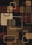 Entryway Runner Rug - 23" x 86" x 0.4" Black Polypropylene Runner Rug