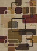 Entryway Runner Rug - 23" x 86" x 0.4" Linen Polypropylene Runner Rug
