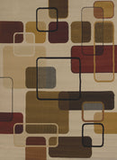 Rugs - 63" x 86" x 0.4" Linen Polypropylene Area Rug