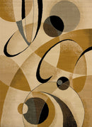 Gray Area Rug - 94" x 126" x 0.4" Berber Polypropylene Oversize Rug