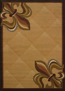 Room Rugs - 22" x 36" x 0.4" Berber Polypropylene Accent Rug
