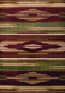 Runner Rugs - 31" x 88" x 0.47" Burgundy Polypropylene Runner Rug