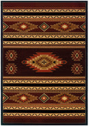 Orange Rug - 31" x 50" x 0.47" Toffee Polypropylene Mat Rug