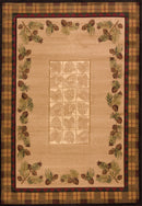 Large Living Room Rugs - 94" x 126" x 0.47" Toffee Polypropylene Oversize Rug
