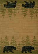 Affordable Rugs - 94" x 126" x 0.47" Beige Polypropylene Oversize Rug
