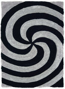 Hallway Rug - 22" x 26" x 1.2" Grey Polyester Accent Rug