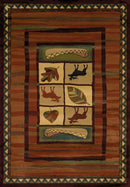 Incredible Rugs and Decor - 22" x 36" x 0.45" Lodge Polypropylene Accent Rug