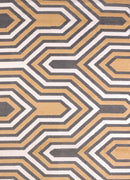 Best Rugs - 63" x 86" x 0.47" Harvest Polypropylene/Polyester Area Rug