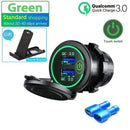 36W QC 3.0 Touch Switch Waterproof Universal Motorcycle Car Truck Boat Dual USB Charger Socket For Phone Tablet Camera GPS DVR JadeMoghul Inc.