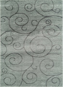 Modern Area Rugs - 94" x 126" x 0.79" Grey Polyester/Olefin Oversize Rug