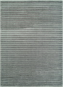 Indoor Outdoor Rugs - 31" x 81" x 0.79" Grey Polyester/Olefin Runner Rug