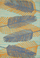Blue Rug - 63" x 86" x 0.43" Blue Polypropylene Area Rug