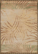 Bedroom Rugs - 63" x 86" x 0.3' Seafoam Polyester/Olefin Area Rug
