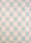 Blue Rug - 22" x 36" x 0.43" Blue Polypropylene Accent Rug