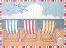 Large Area Rugs - 31" x 47" x 0.43" Tropical Polypropylene Mat Rug