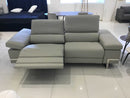 Loveseats For Sale - 83" X 43" X 30" Light Grey Grain Leather Love Seat