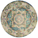 Round Rugs - 94" x 94" x 0.31" Multi Olefin/Polyester Round Rug