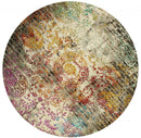 Round Rugs - 94" x 94" x 0.31" Multi Olefin/Polyester Round Rug