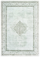 Dining Room Rugs - 31" x 98" x 0.13" Silver Viscose Runner Rug