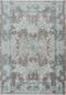 Best Carpet - 47" x 63" x 0.2" Turquoise Polyester Accent Rug