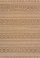 Blue Rug - 31" x 50" x 0.2" Brown Polypropylene/Olefin Accent Rug