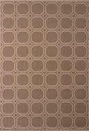Red Rug - 31" x 50" x 0.2" Brown Polypropylene/Olefin Accent Rug