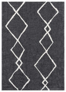 Best Carpet - 23" x 36" x 1.2" Smoke Microfiber Polyester Accent Rug