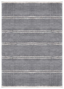 Contemporary Rugs - 23" x 36" x 1.2" Grey Microfiber Polyester Accent Rug