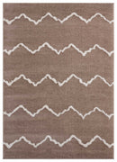 Dynamic Rugs - 94" x 126" x 1.2" Beige Microfiber Polyester Oversize Rug