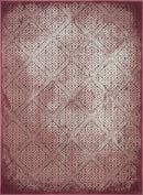 Bedroom Carpet - 22" x 36" x 0.43" Mauve Polypropylene/Polyester Accent Rug