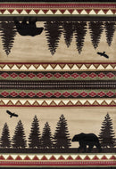 Dynamic Rugs - 94" x 126" x 0.4" Beige Polypropylene Oversize Rug