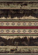 Green Area Rugs - 94" x 126" x 0.4" Green Polypropylene Oversize Rug