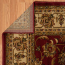 Blue and Grey Rug - 94" x 126" x 0.4" Red Oversize Rug