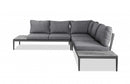 Grey Sectional - 98" X 98" X 26" Grey Aluminum Sectional