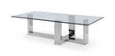 Smart Coffee Table - 59" X 28" X 16" Clear Glass Coffee Table