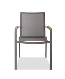 Dining Chairs - 22" X 23" X 34" Taupe Dining Armed Chair