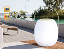 Rustic Furniture - 9" X 9" X 14" White Plastic Portable Speaker