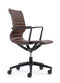 Office Chair - 23.8" x 20.8" x 35.8" Brown Vinyl Felx Tilt Chair