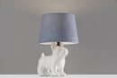 Modern Table Lamps - 10" X 10" X 15" White Table Lamp